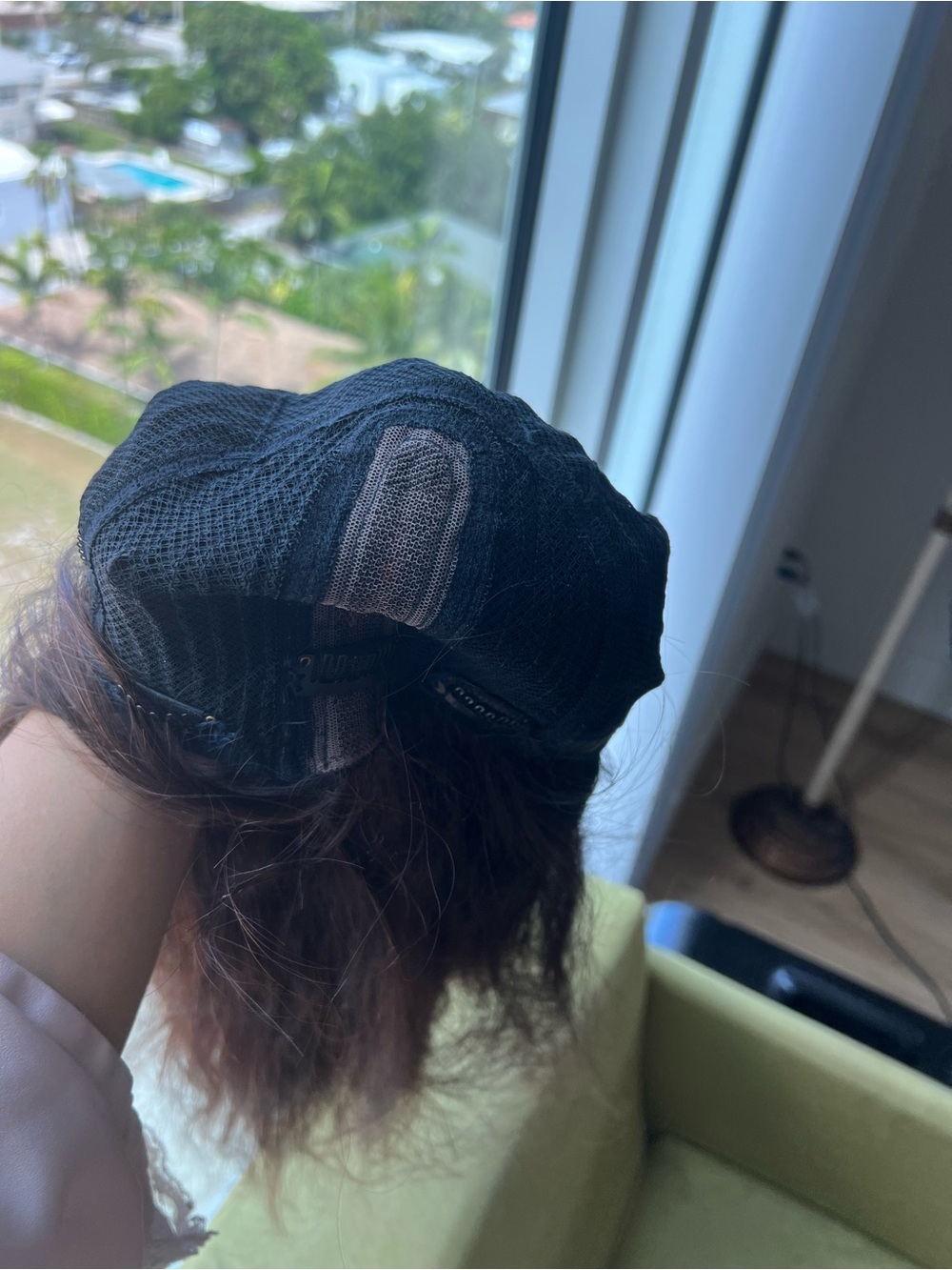 Human hair wig - Dark Brown - Picture 7 of 16